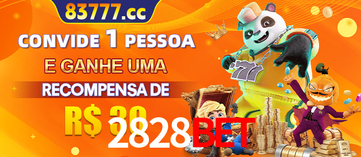 Banner institucional da 2828BET sobre parceria de marcas e criação de uma marca de excelência, apresentando os mascotes de jogos populares como o Fortune Tiger.