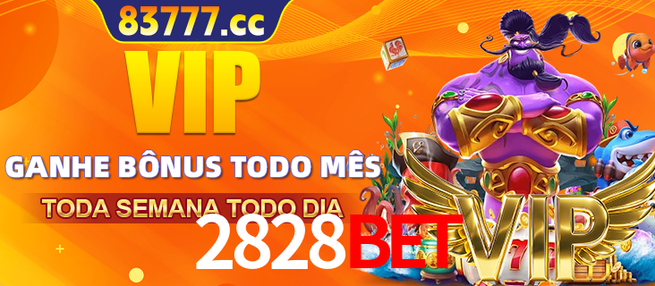 Banner promocional do 2828BET oferecendo 100% de recompensas adicionais contínuas para quem fizer o login diário (Daily sign-in), com um mascote de coelho.