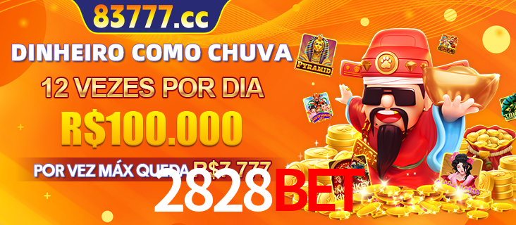 Banner do programa de recompensas Recomende para amigos do 2828BET, detalhando os bônus por convidar amigos, com prêmios que chegam a R$288.888.